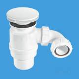 1.5 Inch X 3 Inch Seal Shower Trap Plus Waste Stw11-m-wh