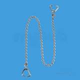 10 Inch Chrome Plated Chain And 2 Triangles Ch5