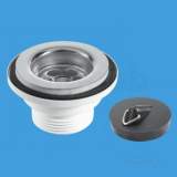 McAlpine BSW1PC flange basin waste 1.25 inch X 60mm