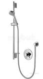 Chrome Siren Sl Thermostatic Shower Mixer With 4 Spray Harmony Hand Shower
