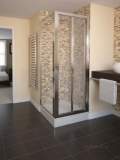 Fen1114aqu Polished Silver Aqua 4 Clear Glass Bi-fold Shower Door 1850x800mm
