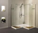 Related item Ftr0217aqu Na Aquaspace Corner Walk-through Reversible Shower Tray 1900x1500mm