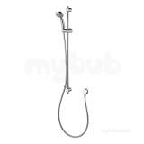 IDEAL STANDARD B9306AA Chrome Armaglide 2 Shower Kit with Handset 900mm Rail 1750mm Hose