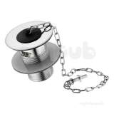 Armitage Shanks S8765aa Chrome 1-1/2 Slotted Waste With Chain Plug 90mm Tail