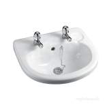 Armitage Shanks S250701 White Sandringham 50 Cm Countertop Wash Basin 1 Taphole Overflow