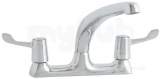 Astracast Tp0429 Chrome Access Double Handle Kitchen Mixer Tap With Dual Flow