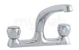 Astracast Tp0086 Polished Chrome Dove Double Handle Kitchen Mixer Tap