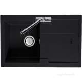 Graphite Bali Reversible Kitchen Sink With Drainer And Compact Single Bowl