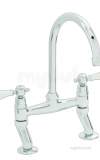 Carron Phoenix 2t0983 Chrome Barra Chrome Double Handle Kitchen Tap