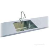 Carron Phoenix 122.0155.113 Ss Deca Kitchen Sink With Deep Single Bowl 560x460mm