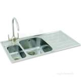 Isis Kitchen Sink With Offset .5 Bowl And Right Hand Drainer