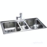 Isis Kitchen Sink Spacious Square Bowls And Center Small Bowl