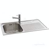 Lavella Kitchen Sink With Right Hand Single Bowl And Drainer