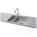 Tetra Kitchen Sink With Deep 1.5 Bowl And Left Hand Drainer
