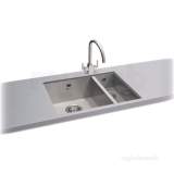 Tetra Kitchen Sink With Deep 1.5 Bowl And Right Hand Drainer