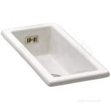Carron Phoenix Cwc050wh1wca White Waterford Ceramic Single Bowl Kitchen Sink 250x475mm