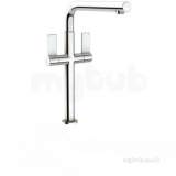 Carron Phoenix 2t1052 Chrome Waverly Chrome Double Handle Kitchen Tap