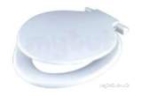 Celmac Sca11wh White Calypso Toilet Seat And Cover With Plastic Hinges