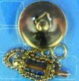 Center Brand UDC/54/186 Gold 38 mm Plug with Ball Chain