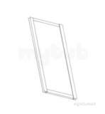 Coram Bsp76cuw White Bonus 760mm Side Panel With Clear Glass