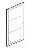 Coram Oil14sm1c Chrome Optima Shower Enclosure 1400mm In-line Panel With Modesty Glass