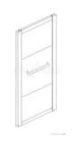 Coram Osr90sm1c Chrome Optima 900mm Side Panel With Rail With Modesty Glass