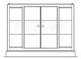 Chrome Optima 1500mm Frame Pack For Double Sliding Door With Modesty Panel
