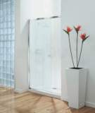 Coram Osl14sucd Chrome Optima 1400mm Sliding Shower Door Set With Satin Glass