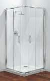 Coram Pack18 Chrome Premier 900mm Corner Entry Shower Enclosure Pack With Clear Glass