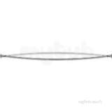 Croydex AD149441 Chrome Rods and Rails Curved Rotator Rod