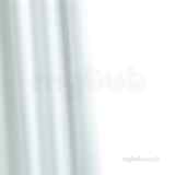 Croydex Af159022 White Plain Water Resistant Fabric Shower Curtain Cling Resistant Hem