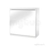 Croydex Wc257122 White Simplicty One Door Mirrored Bathroom Cabinet Internal Shelf