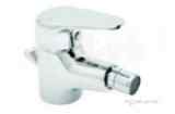 Deva Adore114 Chrome Adore Chrome Bidet Mixer With Pop Up Waste Single Handle
