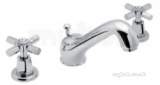 Deva Asn111 Chrome Artesian Chrome 3 Hole Deck Mount Basin Mixer