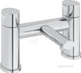 Deva Funky108 Chrome Funky Chrome Double Handle Bath Filler
