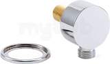 Deva Spe01 Chrome Round Wall Union