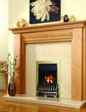 Brass Richmond Plus Natural Gas High Efficiency Inset Fire with Slide Control