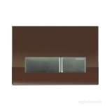 Geberit 115.600.sq.1 Umber Glass Sigma40 Dual Flush Plate With Odour Extraction