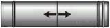White Orange System Conventional 235-300mm Adjustable Flue Extension Up To 46 Kw