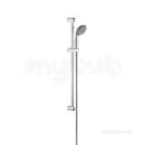 Grohe 27795000 Chrome Tempesta Shower Rail Iv With Reflexa Hose