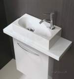 Hib 8820 White Cassino Soak Cloakroom Wash Basin One Tap Hole