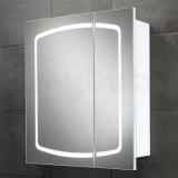 Hib 9102500 White Delaware 600x680mm Demistable Double Door Cabinet Led Illumination