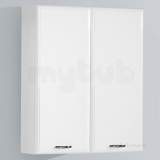 Hib 993.206035 White Denia 600mm Bathroom En Suite Wall Unit Two Doors