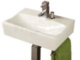 HiB 8987 Malo Tivol Cloakroom Wash Basin Towel Rail Soap Dispenser 1 Tap Hole