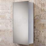 Hib 43500 Aluminium Mars Single Door Bathroom Cabinet Double Sided Mirrored Door