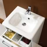 Hib 8840 White Palamas 500mm Drop-in Wash Basin One Tap Hole