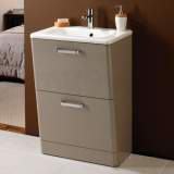 HiB 9601200 Tan Palamas 600x845mm Floor Standing WC Vanity Two Drawer