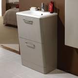 Hib 9601600 Tan Palamas 500x845mm Floor Standing Wc Vanity Two Drawer