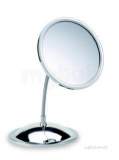 IBB AV93 Chrome Magnifying Mirror for Wall or Free-Standing