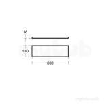 E6799sx Dark Oak/walnut Concept Vanity Unit Plinth 600x18 Mm